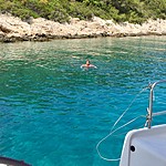 Beautiful calm waters off the boat | Photo taken by Jennifer F