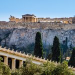 The Acropolis with Stoa of Attalos in foreground | Photo taken by David B
