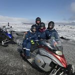 glacier snowmobiling | Photo taken by John B