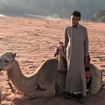 This was the young Bedouin who led us during our camel ride into the Wadi Rum desert. While Jordan provides free and required education for grades K-12, including English language courses, many of the nomadic Bedouins do not always attend classes. So, when we asked the young man a question, he simply responded, “No English.” Nonetheless, he appeared to be picking up a few basic words for working with tourists.  - Wadi Rum, Jordan | Photo taken by Rich W