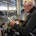 Waiting for our plane home | Photo taken by Valerie M