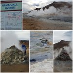 Hverastrond (hot springs beach) the melting mud pots and strong sulphur aroma | Photo taken by Judith M