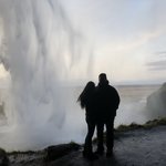 We were able to walk behind Seljalandsfoss...and it was beautiful! | Photo taken by John P