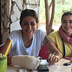 Driver Aloosh with friend.  | Photo taken by Mia F