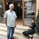 Last day in Sofia, waiting at Hotel Niky for our ride to the airport. | Photo taken by Alison C