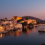 A sunset photo of Udaipur, "The Venice of India". The city dates back to the 16th century. | Photo taken by Jean M