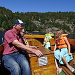Grands with Egil, Trondalen fjord | Photo taken by Richard T