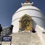 One of the two Shanti Stupa built by Japan  in Nepal  | Photo taken by Subha N