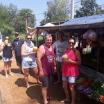 The gang at a road side stall | Photo taken by Karyn R