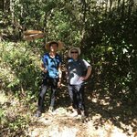 Having a laugh along the route | Photo taken by Bonnie S