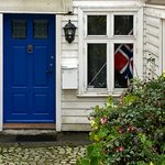 Bergen - up the hill over waterfront | Photo taken by Robin W