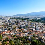Athens and Mount Lycabettus | Photo taken by David B