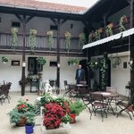 The courtyard of our old hotel  | Photo taken by Anne L