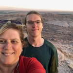 Tanner and Melody enjoying the Atacama Desert | Photo taken by Melody B