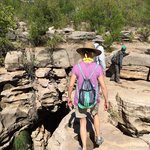 Crossing the natural bridge | Photo taken by Darina B
