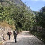 On the trail after the kayak paddle | Photo taken by BRAD K
