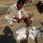 Cotton demonstration | Photo taken by Gill M
