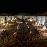Luxury Camp Chebbi at night | Photo taken by Jordan A