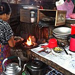Charcoal cooking | Photo taken by Rodney S