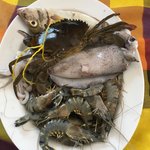 Seafood lunch | Photo taken by Sylvanna C