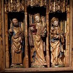 Bergen was an important port. The cultural history museum included many things donated to churches as tokens of friendship from other countries including this cabinet donated by a German merchant. | Photo taken by Lisa S