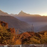 Sunrise in the Himalaya. | Photo taken by Wayne P