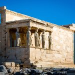 Caryatid sculptures of Athena's temple | Photo taken by David B
