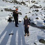 Drinking glacier water | Photo taken by Shannon C