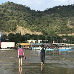 Beach walk to check out the morning catch | Photo taken by Sheila R