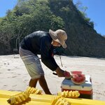 A fruit snack at Isla Chora | Photo taken by Anita L