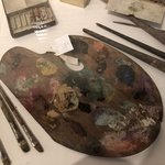 Edvard Munch's art materials | Photo taken by Gilbert R