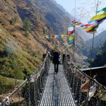 Suspension Bridge Syabru Besi | Photo taken by Donna W
