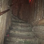 Down into a real time bunker | Photo taken by Barbara D