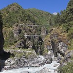 suspension-bridge-to-Namche | Photo taken by Lidia D