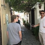 Santorini tour guide | Photo taken by Heidi C