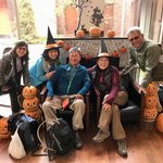 Waiting for the bus at a posh Karuizawa hotel | Photo taken by Louise I