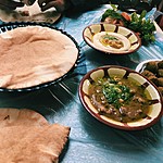 Must-try hummus at Hashem | Photo taken by Jennifer K