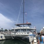 We took a catamaran trip in the morning | Photo taken by Kim S