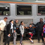 Boarding the train to Aguas Calientes | Photo taken by Elisa M