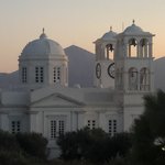 View of the church in the town by our windmill home | Photo taken by Kris M