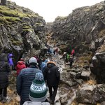 The path to the bloody gate was quite icy and slippery.  | Photo taken by John P
