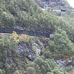 Winding train trip down to Flam | Photo taken by Valerie M