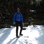 We found snow! | Photo taken by Kristin M