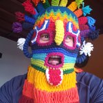 Trying on our treasures at the Ikala in Quito! | Photo taken by Peter S