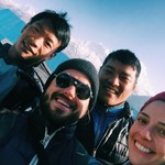 With Lhakpa and Prakash | Photo taken by Philipp B