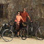Cycling to the salt fields in Trapani | Photo taken by ingrid B