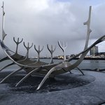 Sun Voyager...after this we relaxed in Vesturbæjarlaug swimming pool.  | Photo taken by John P