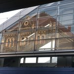 Contrasting Old and new: waiting for the train in Arad | Photo taken by Anne L