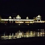 Kviknes all lit up at night | Photo taken by Mark M