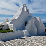 Mykonos; Paraportiani Orthodox Church | Photo taken by Tom B